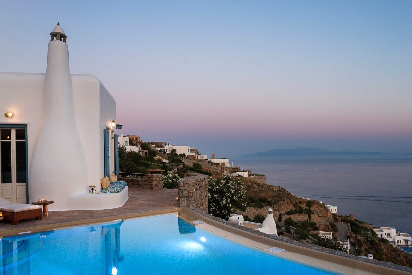 Villa Crystal Mykonos - 3 bedroom villa at Agios Lazaros, Onros