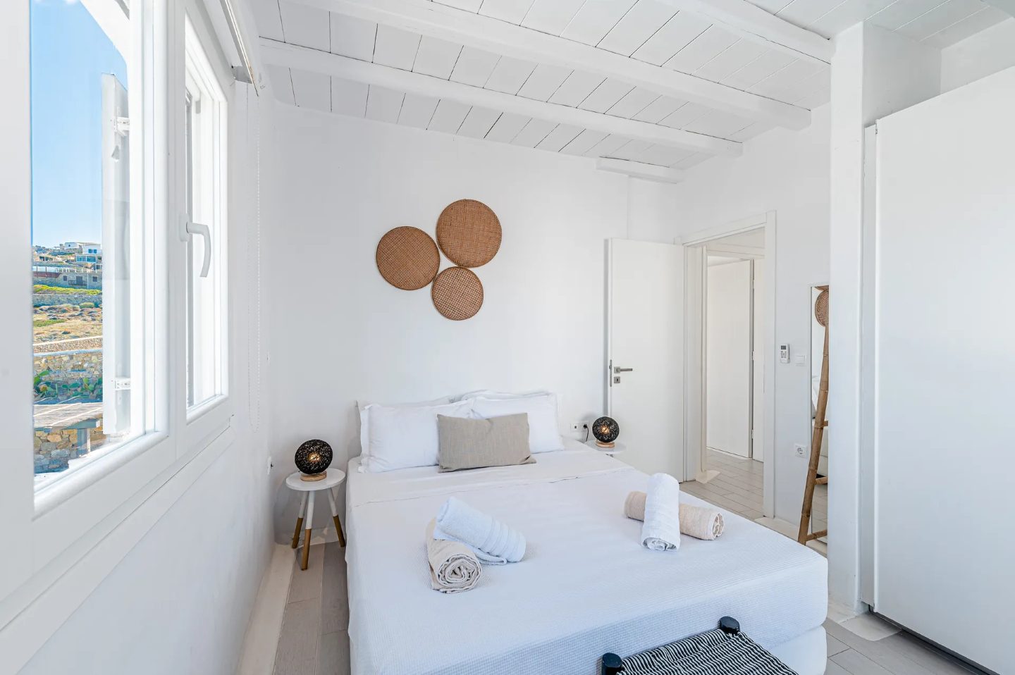Villa Stone Mykonos - 5 berdoom villa | View of Mykonos Windmills