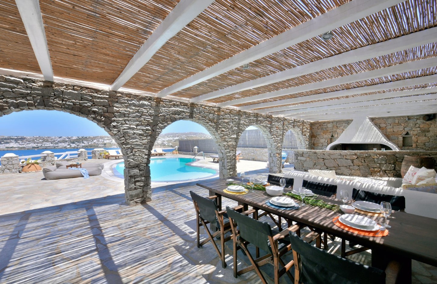 Villa Kanalia Mykonos is a superb 7 bedroom villa with sea view