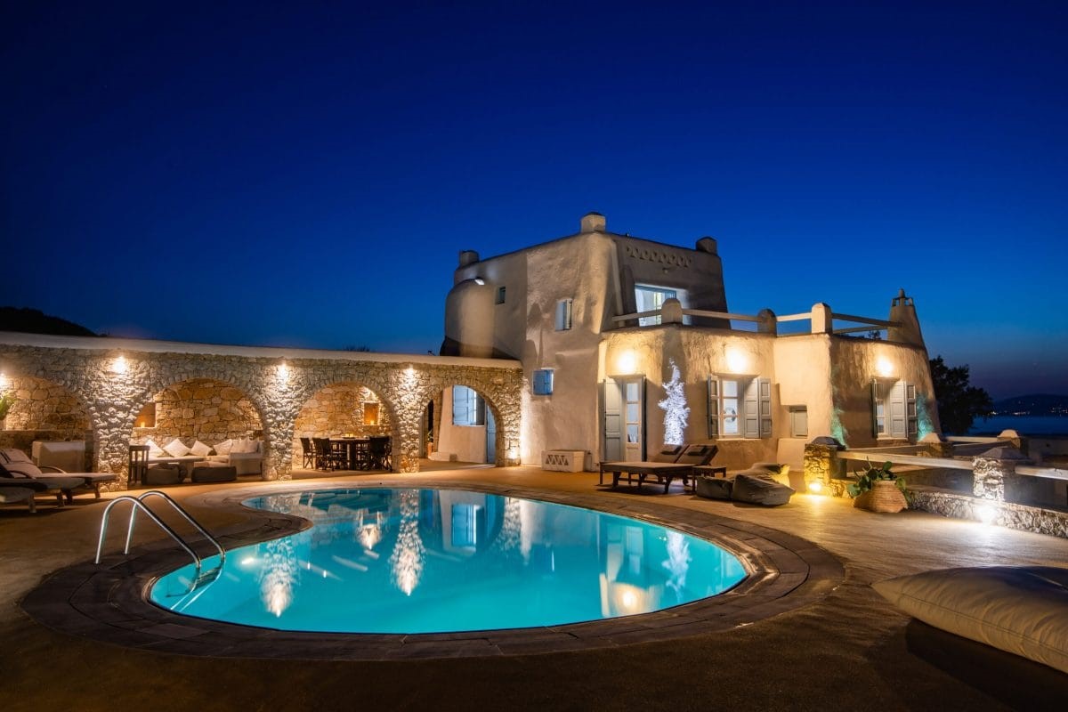 Villa Kanalia Mykonos is a superb 7 bedroom villa with sea view