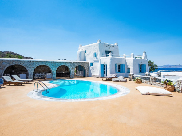 Villa Kanalia Mykonos is a superb 7 bedroom villa with sea view