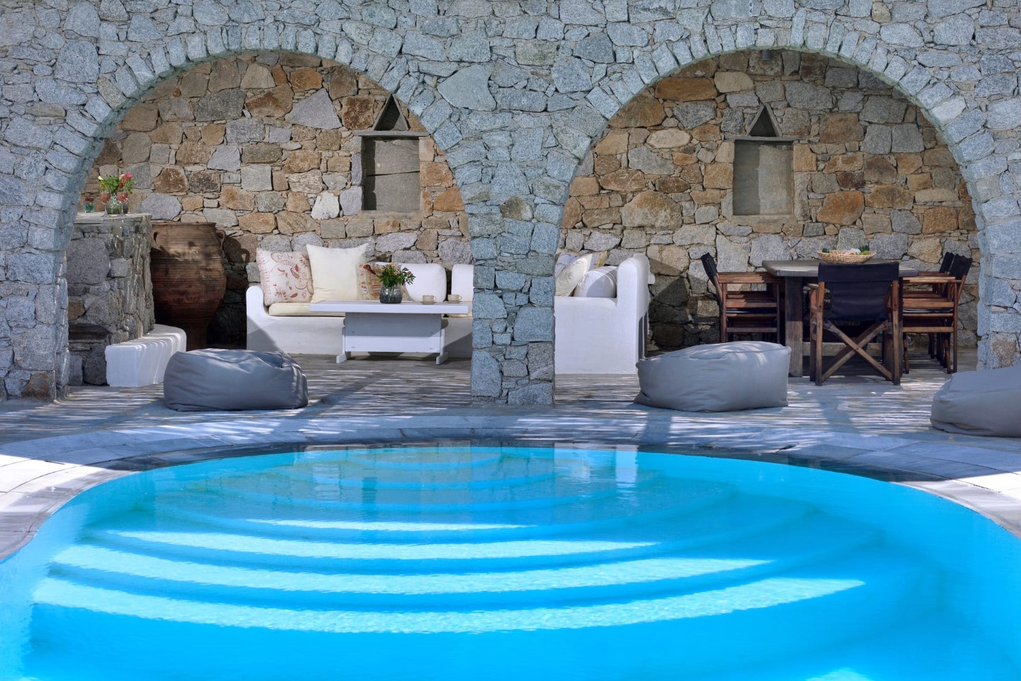 Villa Kanalia Mykonos is a superb 7 bedroom villa with sea view